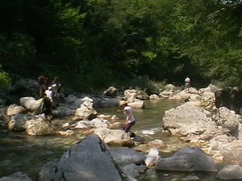 kanjon Rakitnice - teren / Canyon of river Rakitnica - field work